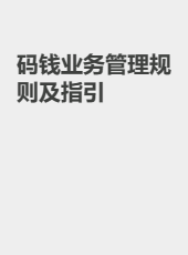 码钱业务管理规则及指引-kangfei